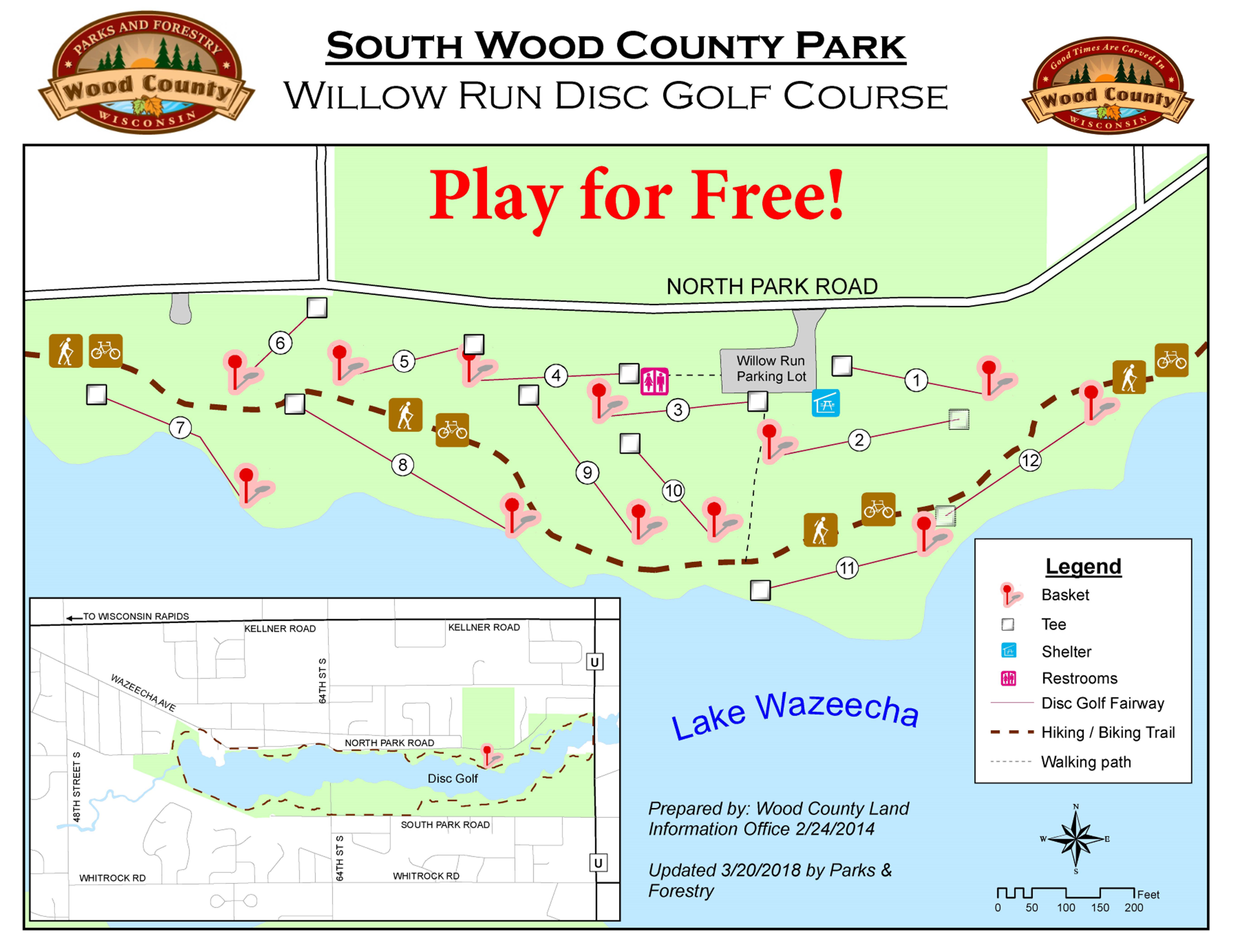 Disc Golf South Map One