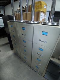 Lot #46 - 4 Drawer Filing Cabinets 